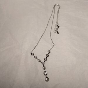 Y-Shaped Moissanite Pendant Necklace